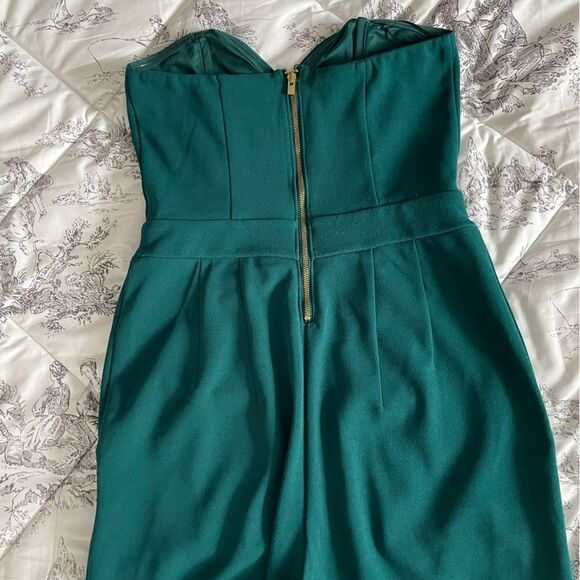 Express strapless jumpsuit in green size 0 - Picture 7 of 12